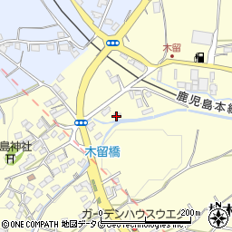 熊本県熊本市北区植木町木留40-2周辺の地図