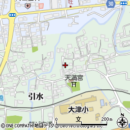 熊本県菊池郡大津町引水498周辺の地図