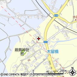 熊本県熊本市北区植木町木留1790周辺の地図