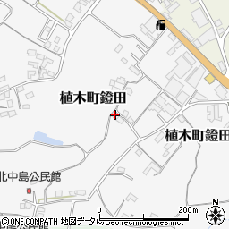 熊本県熊本市北区植木町鐙田1691周辺の地図