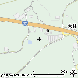熊本県菊池郡大津町大林1379周辺の地図