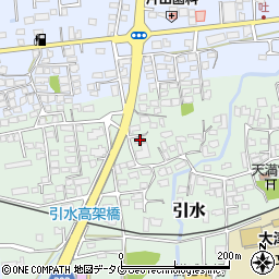 熊本県菊池郡大津町引水525周辺の地図