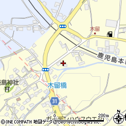 熊本県熊本市北区植木町木留40周辺の地図