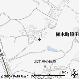 熊本県熊本市北区植木町鐙田1218周辺の地図