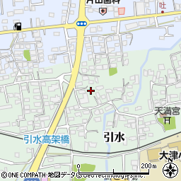 熊本県菊池郡大津町引水528周辺の地図