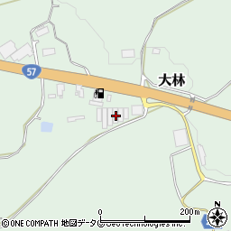熊本県菊池郡大津町大林1375周辺の地図