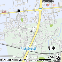 熊本県菊池郡大津町引水1周辺の地図
