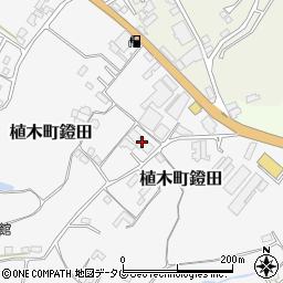 熊本県熊本市北区植木町鐙田1698周辺の地図