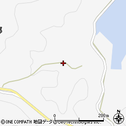 長崎県南松浦郡新上五島町間伏郷195周辺の地図