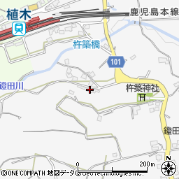 熊本県熊本市北区植木町鐙田570周辺の地図