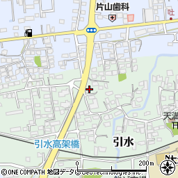 熊本県菊池郡大津町引水524周辺の地図