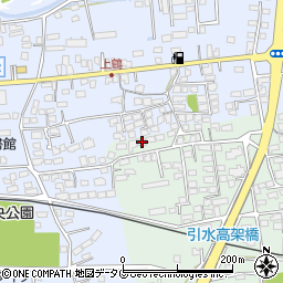 熊本県菊池郡大津町引水8-2周辺の地図