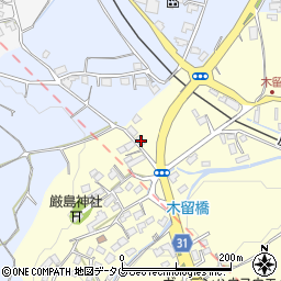熊本県熊本市北区植木町木留1787周辺の地図
