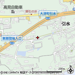 熊本県菊池郡大津町引水735周辺の地図