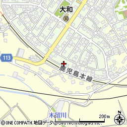 熊本県熊本市北区植木町大和54-13周辺の地図