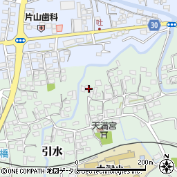 熊本県菊池郡大津町引水487周辺の地図