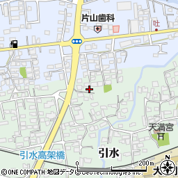 熊本県菊池郡大津町引水557-2周辺の地図