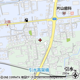 熊本県菊池郡大津町引水4周辺の地図