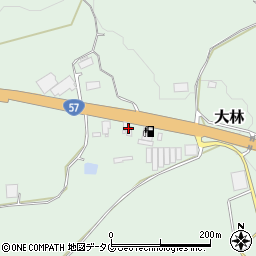 熊本県菊池郡大津町大林1380周辺の地図