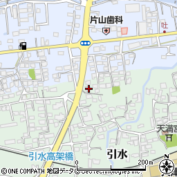熊本県菊池郡大津町引水555-1周辺の地図