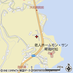 長崎県長崎市琴海村松町387周辺の地図