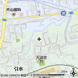 熊本県菊池郡大津町引水491周辺の地図