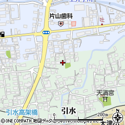 熊本県菊池郡大津町引水557-10周辺の地図