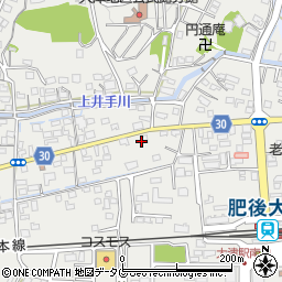 熊本日日新聞大津北販売センター周辺の地図