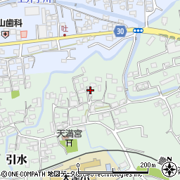 熊本県菊池郡大津町引水467周辺の地図