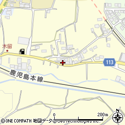 熊本県熊本市北区植木町木留198周辺の地図