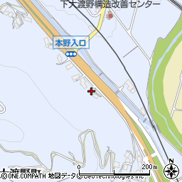 長崎県諫早市下大渡野町640-1周辺の地図