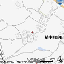 熊本県熊本市北区植木町鐙田1187周辺の地図