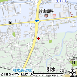 熊本県菊池郡大津町引水555-6周辺の地図