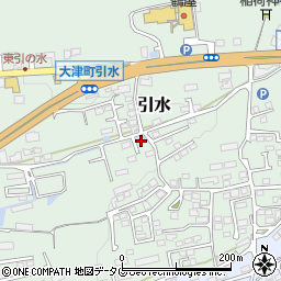 熊本県菊池郡大津町引水822周辺の地図