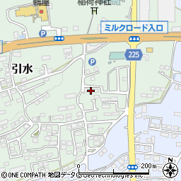 熊本県菊池郡大津町引水859周辺の地図