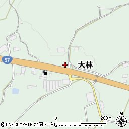 熊本県菊池郡大津町大林1374周辺の地図