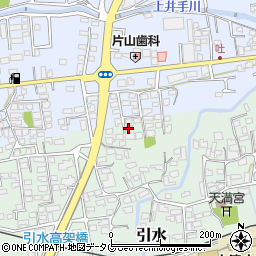 熊本県菊池郡大津町引水557-7周辺の地図
