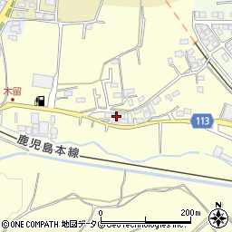 熊本県熊本市北区植木町木留197周辺の地図