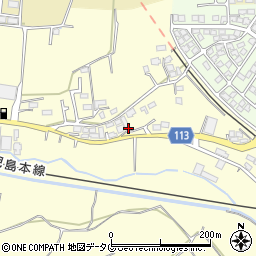 熊本県熊本市北区植木町木留201周辺の地図