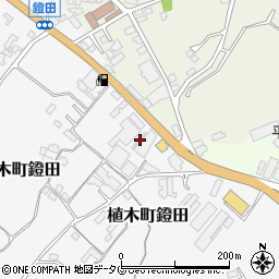 熊本県熊本市北区植木町鐙田1462-2周辺の地図