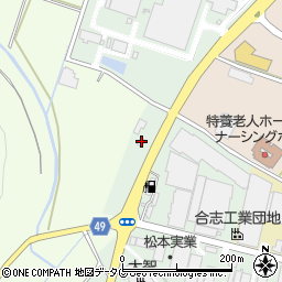 ヒライ合志店周辺の地図