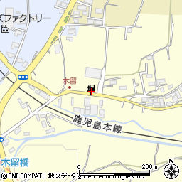 熊本県熊本市北区植木町木留124周辺の地図