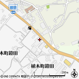 熊本県熊本市北区植木町鐙田1465-1周辺の地図