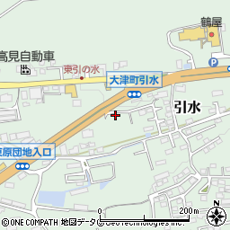 熊本県菊池郡大津町引水734周辺の地図