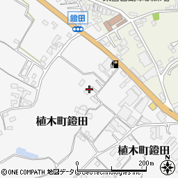 熊本県熊本市北区植木町鐙田1455-2周辺の地図