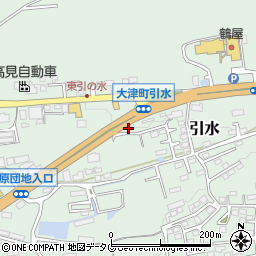 熊本県菊池郡大津町引水741周辺の地図