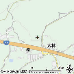 熊本県菊池郡大津町大林1372-1周辺の地図
