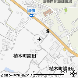 熊本県熊本市北区植木町鐙田1455-6周辺の地図