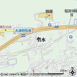 熊本県菊池郡大津町引水745周辺の地図