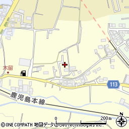 熊本県熊本市北区植木町木留173周辺の地図